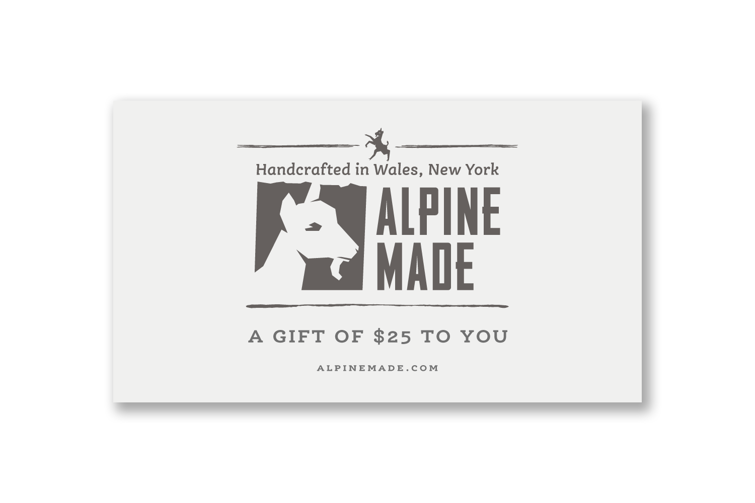 $25 Gift Card from Alpine Made