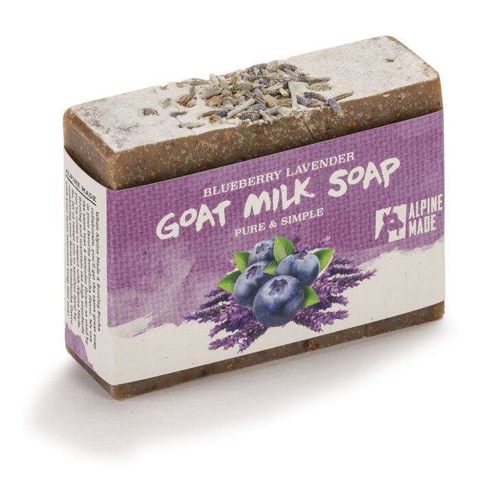 Alpine Made Bootleg Bucha Blueberry Lavendar Goat Milk Soap