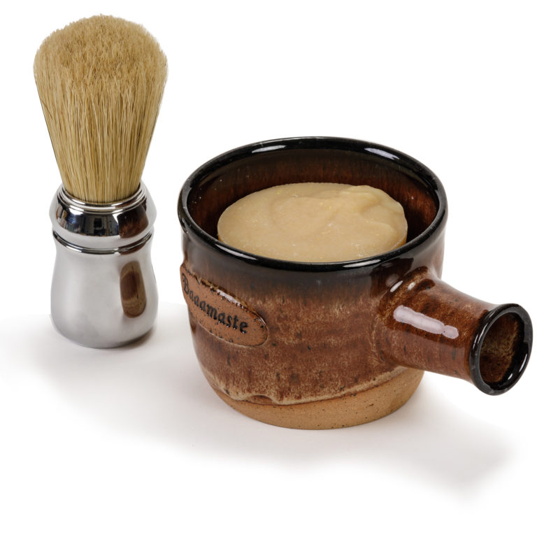 Men’s Shave Mug Set- 2 soaps & boar hair brush